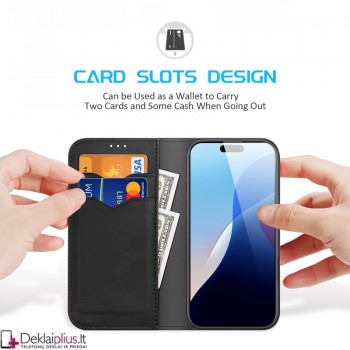 Dux Ducis Hivo odinis dėklas - juodas (Apple Iphone 16 Pro) Dux Ducis Hivo odinis dėklas - juodas (Apple Iphone 16 Pro)